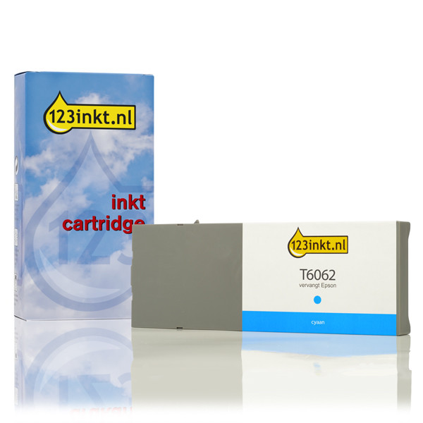 Epson T6062 cartucho de tinta cian XL (marca 123tinta) C13T606200C 026069 - 1
