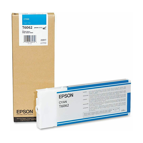 Epson T6062 cartucho de tinta cian XL (original) C13T606200 026068 - 1