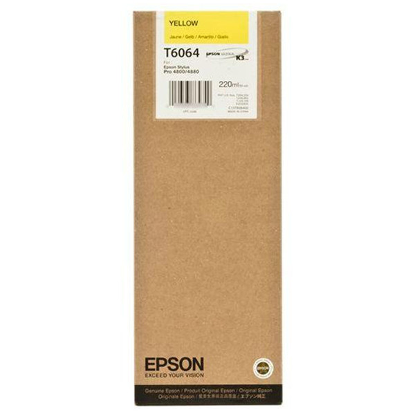 Epson T6064 cartucho de tinta amarillo XL (original) – imagen 2