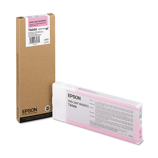 Epson T6066 cartucho magenta vivo claro XL (original) C13T606600 026076 - 1