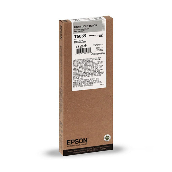 Epson T6069 cartucho gris claro XL (original) C13T606900 026080 - 1