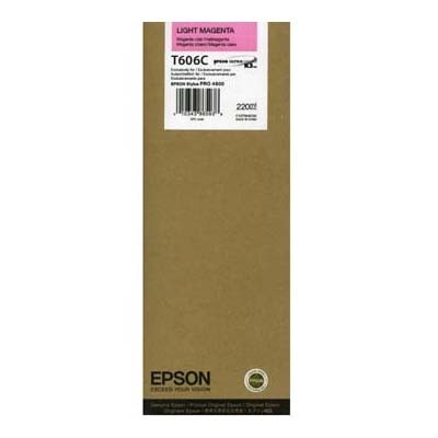 Epson T606C cartucho magenta claro XL (original) C13T606C00 026130 - 1