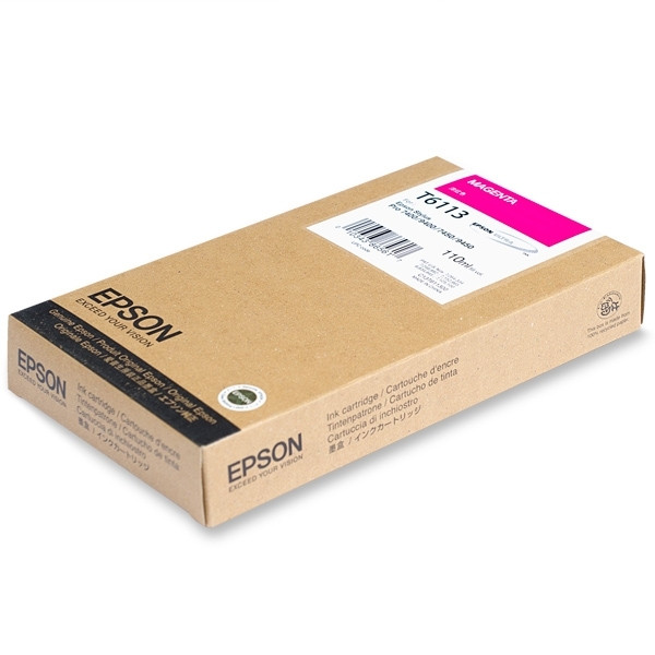 Epson T6113 cartucho de tinta magenta (original) C13T611300 026084 - 1