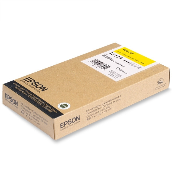 Epson T6114 cartucho de tinta amarillo (original) C13T611400 026086 - 1