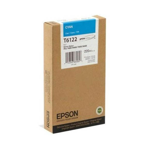 Epson T6122 cartucho de tinta cian XL (original) 026090 - 1