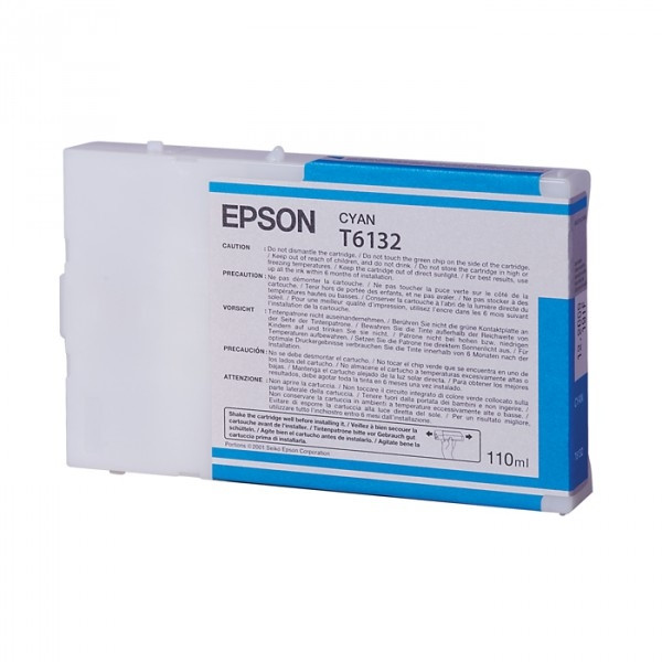 Epson T6132 cartucho de tinta cian (original) C13T613200 026098 - 1