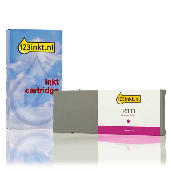 Epson T6133 cartucho de tinta magenta (marca 123tinta) C13T613300C 026101 - 1