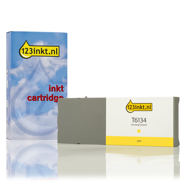 Epson T6134 cartucho de tinta amarillo (marca 123tinta) C13T613400C 026103 - 1