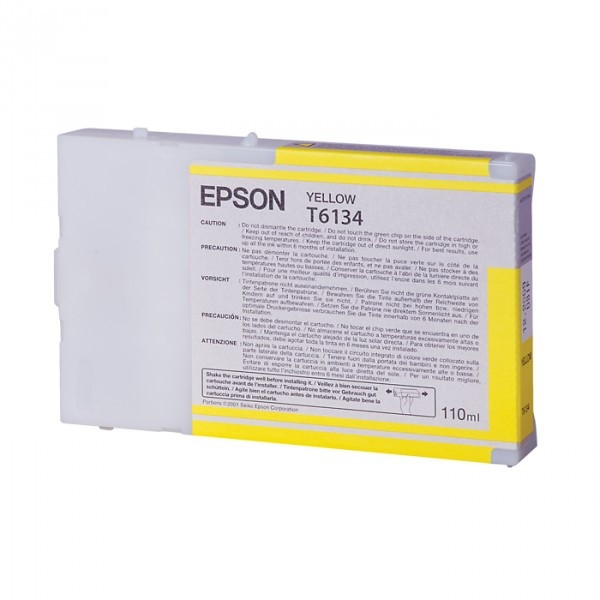 Epson T6134 cartucho de tinta amarillo (original) C13T613400 026102 - 1