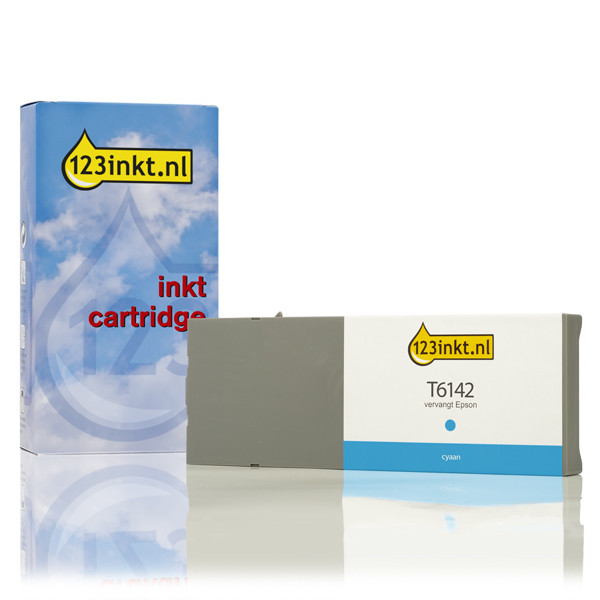 Epson T6142 cartucho de tinta cian XL (marca 123tinta) C13T614200C 026107 - 1