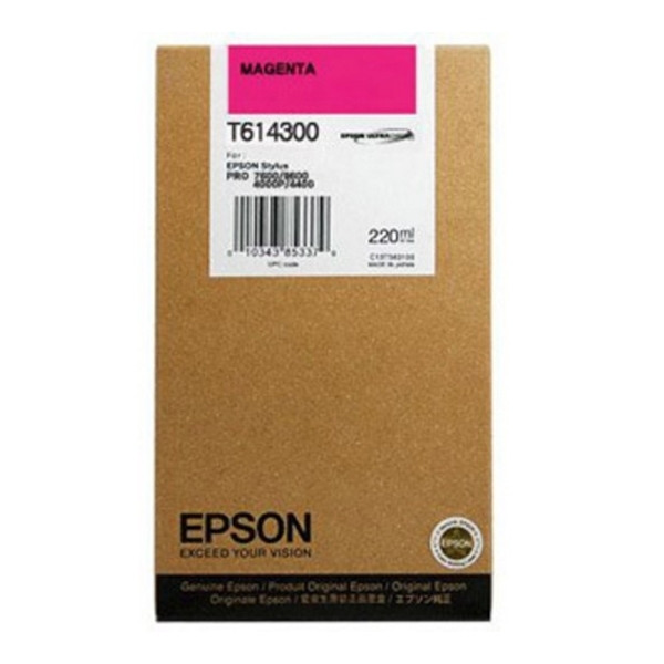 Epson T6143 cartucho de tinta magenta XL (original) C13T614300 026108 - 1