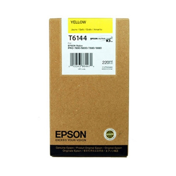 Epson T6144 cartucho de tinta amarillo XL (original) C13T614400 026110 - 1