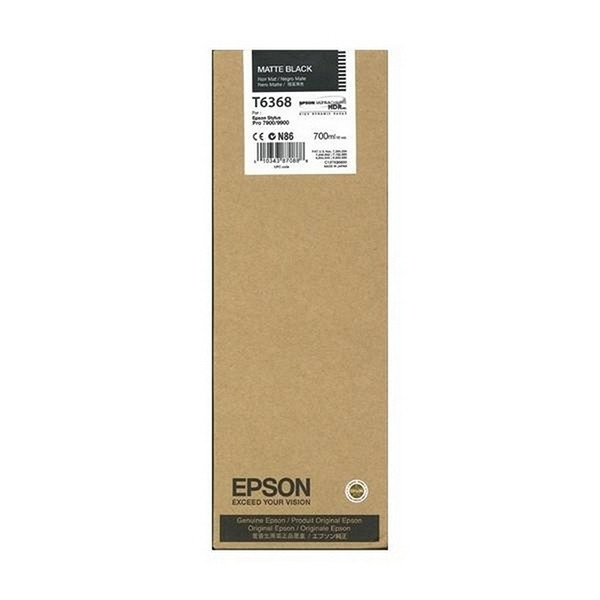 Epson T6368 cartucho negro mate XL (original) C13T636800 026264 - 1