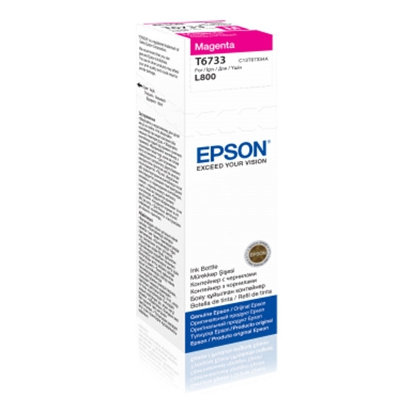 Epson T6733 botella de tinta magenta (original) C13T67334A 026820 - 1