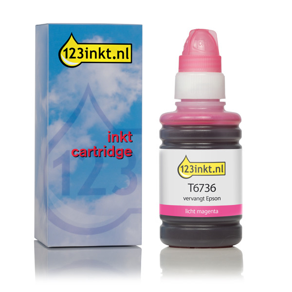 Epson T6736 botella de tinta magenta claro (marca 123tinta) C13T67364AC 026827 - 1