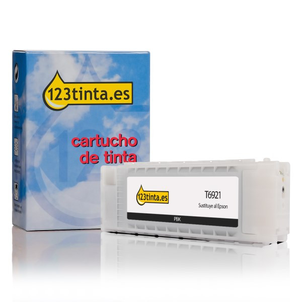 Epson T6921 Cartucho de tinta negro fotográfico (marca 123tinta) C13T692100C 026543 - 1