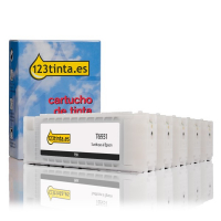 Epson T693 cartuchos de tinta (marca 123tinta) | Pack 2 negros + 3 colores 127094