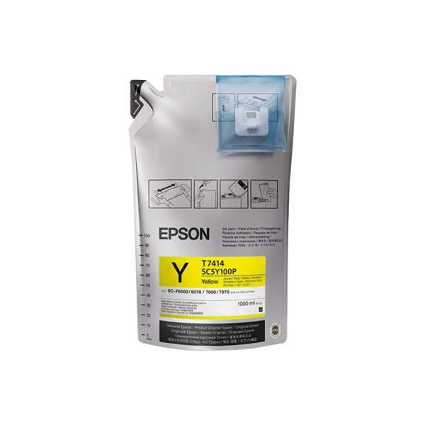 Epson T741400 cartucho de tinta amarillo (original) C13T741400 083536 - 1