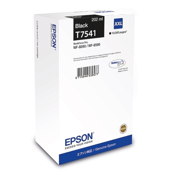 Epson T7541 cartucho de tinta negro XXL (original) C13T754140 026924 - 1