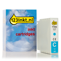 Epson T7552 cartucho de tinta cian XL (marca 123tinta) C13T755240C 026683