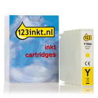 Epson T7564 cartucho de tinta amarillo (marca 123tinta) C13T756440C 026679