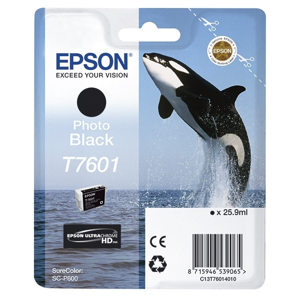 Epson T7601 cartucho negro foto (original) C13T76014010 903161 - 1
