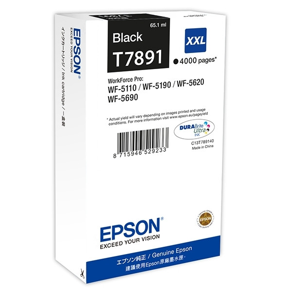 Epson T7891 cartucho de tinta negro XXL (original) 026660 Epson T7891 cartucho de tinta negro XXL (original) 026660 - 1