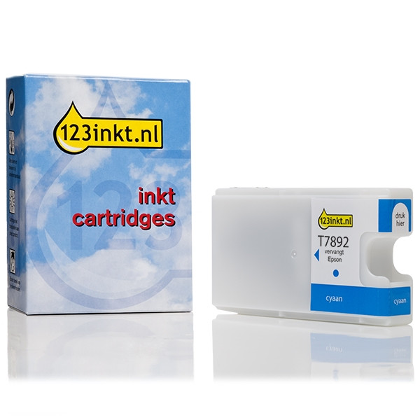 Epson T7892 cartucho de tinta cian XXL (marca 123tinta) C13T789240C 026663 - 1