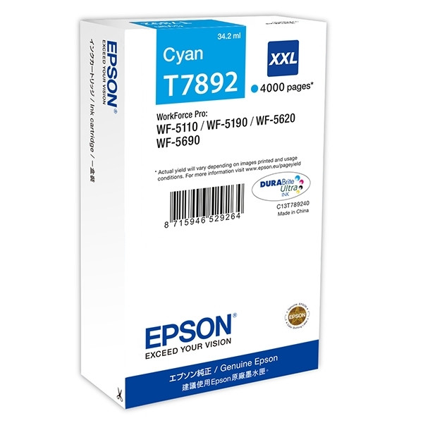 Epson T7892 cartucho de tinta cian XXL (original) – imagen 2