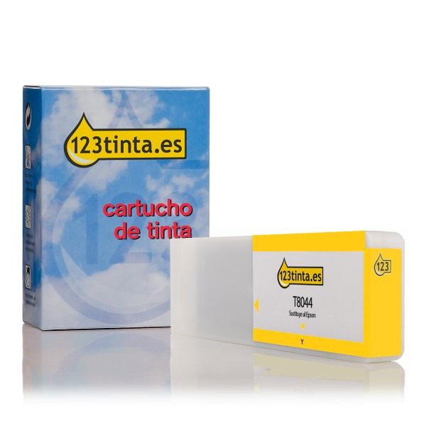Epson T8044 cartucho de tinta amarillo (marca 123tinta) C13T804400C 026881 - 1
