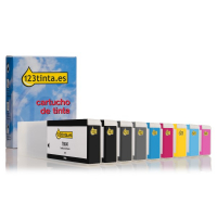 Epson T804 4 cartuchos de tinta (marca 123tinta) | Pack 4 negros + 5 colores 110825