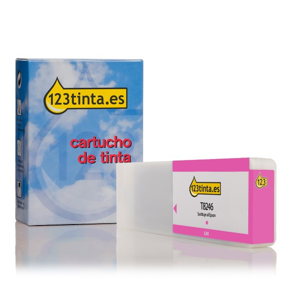 Epson T8246 cartucho de tinta magenta claro (marca 123tinta) C13T824600C 026903 - 1