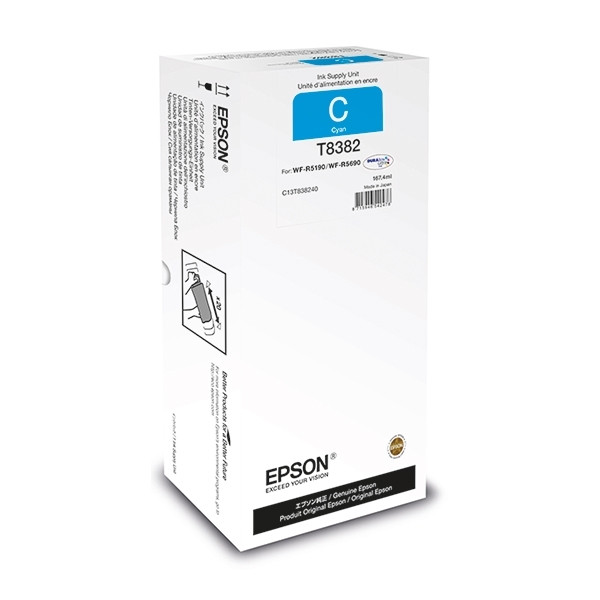 Epson T8382 cartucho de tinta cian XL (original) C13T838240 027082 - 1