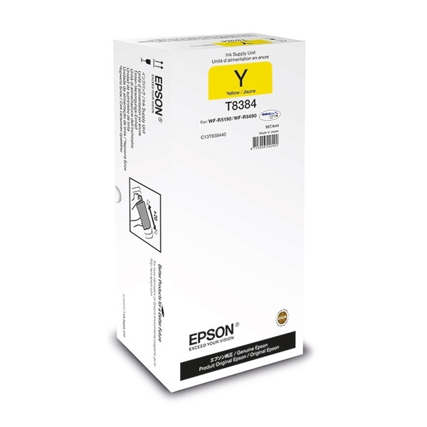 Epson T8384 cartucho de tinta amarillo XL (original) C13T838440 027086 - 1