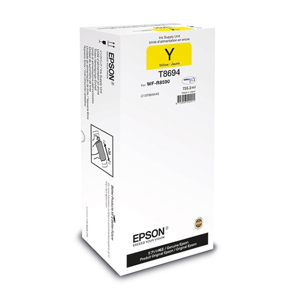 Epson T8694 cartucho de tinta amarillo XXL (original) C13T869440 027078 - 1