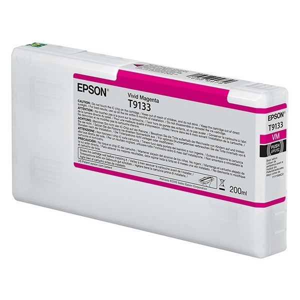 Epson T9133 cartucho de tinta magenta (original) C13T913300 026990 - 1