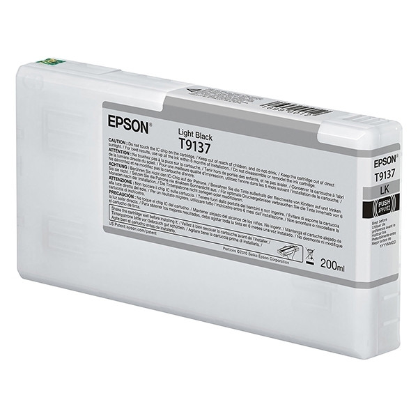 Epson T9137 cartucho negro claro (original) – imagen 2