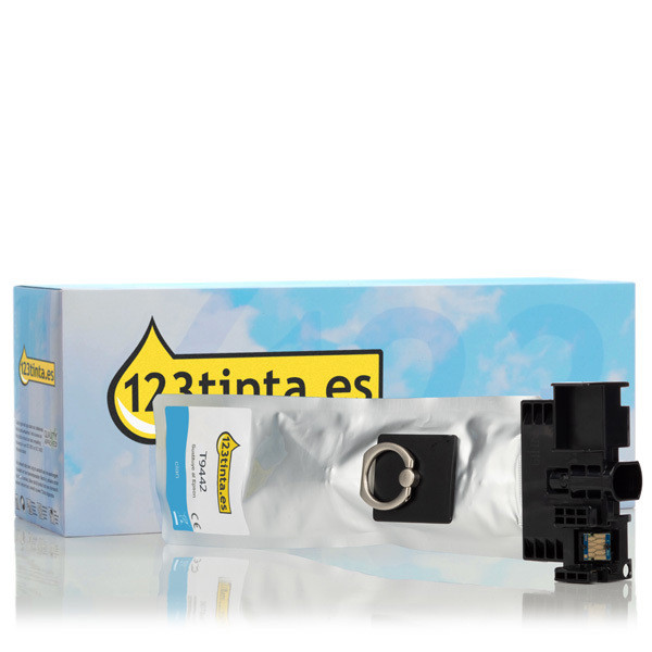 Epson T9442 cartucho de tinta cian (marca 123tinta) C13T944240C 025955 - 1