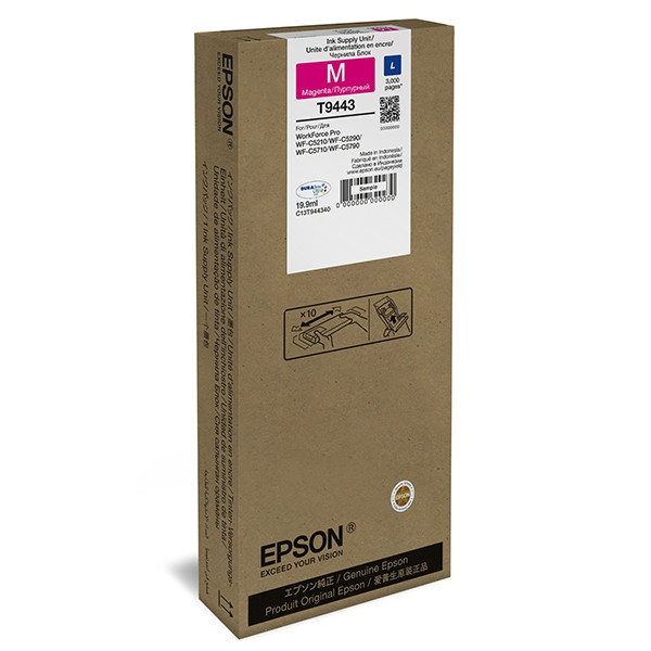 Epson T9443 cartucho de tinta magenta (original) C13T944340 025956 - 1