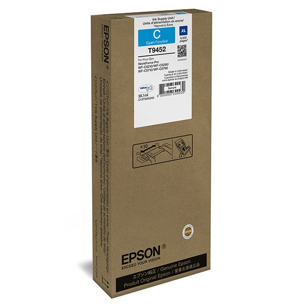 Epson T9452 cartucho de tinta cian XL (original) C13T945240 025962 - 1