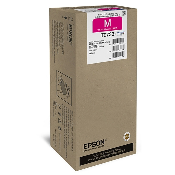 Epson T9733 cartucho de tinta magenta XL (original) C13T973300 027046 - 1