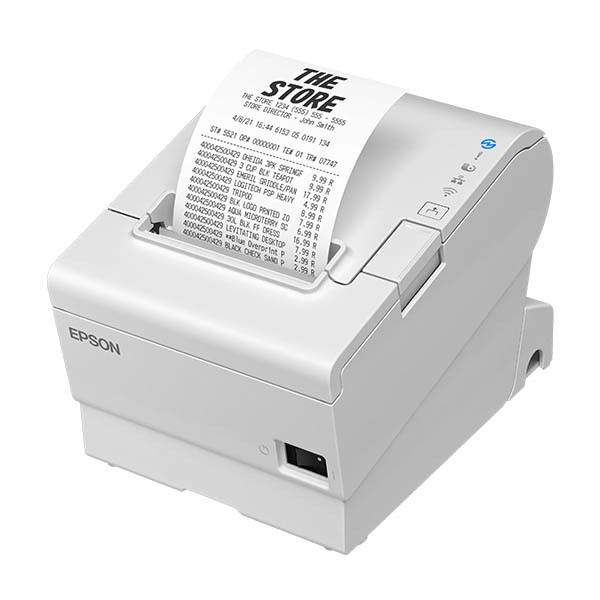 Epson TM-T88VII (111) Impresora de recibos blanca con USB y Ethernet 832347 - 3