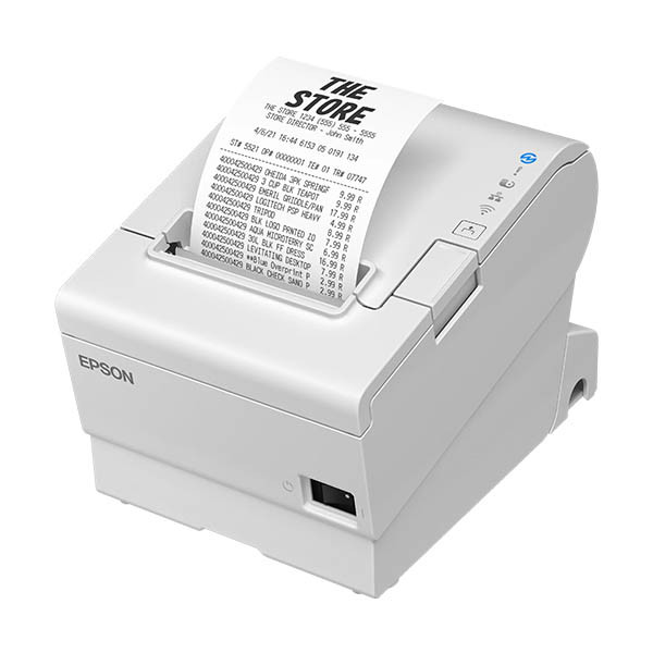 Epson TM-T88VII (151) Impresora de recibos blanca con USB y Ethernet 832348 - 3