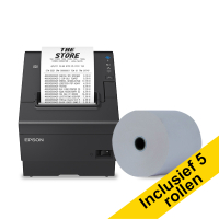 Epson TM-T88VII impresora de tickets con Ethernet +  5 rollos de papel 832364