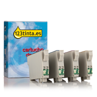 Epson serie 503 cartuchos de tinta (marca 123tinta) | Pack negro + 3 colores