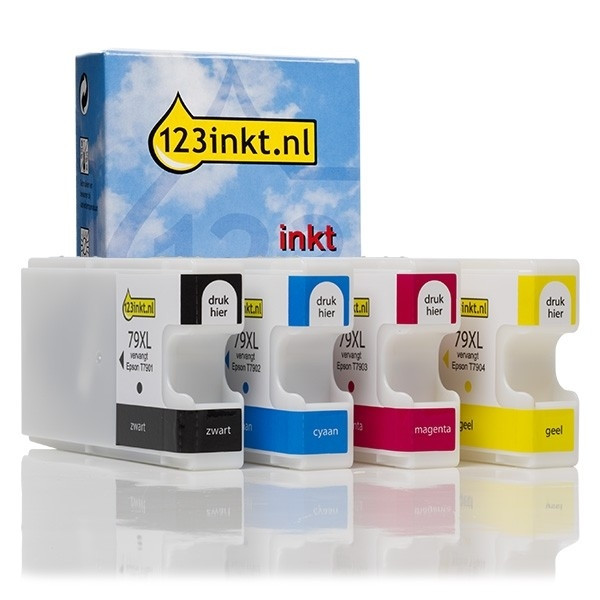 Epson serie 79XL cartuchos de tinta (marca 123tinta) | Pack negro + 3 colores 127014 - 1