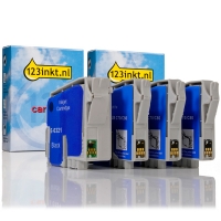 Epson serie T032 cartuchos de tinta (marca 123tinta) | Pack negro + 3 colores 110450