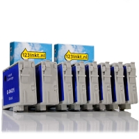 Epson serie T044 XL cartucho de tinta (marca 123tinta) | Pack 2 negros + 6 colores 110540