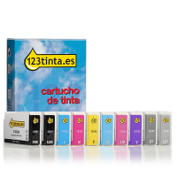 Epson serie T47A: 2x negro + 8 colores (marca 123tinta)  020573