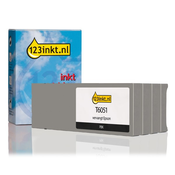 Epson serie T605: Oferta (negro + 3 colores) (marca 123tinta) C13T605100C C13T605200C C13T605300C C13T605400C 110837 - 1
